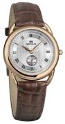 Seculus Classic 1653.2.106 pvd-r case, white dial, brown leather